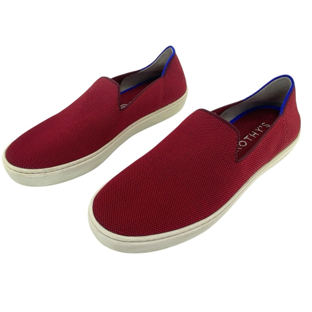 Rothy's The Sneaker Burgundy Red Slip Ons - Picture 16 of 16
